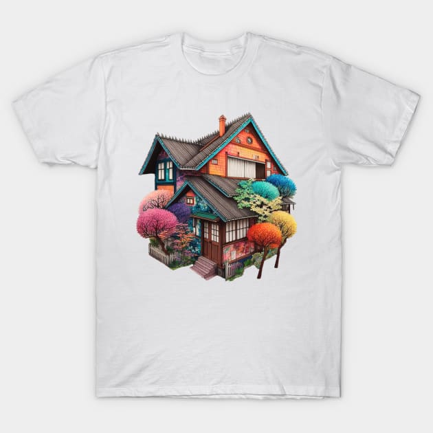 The houses of Ōsaka T-Shirt by Imagier